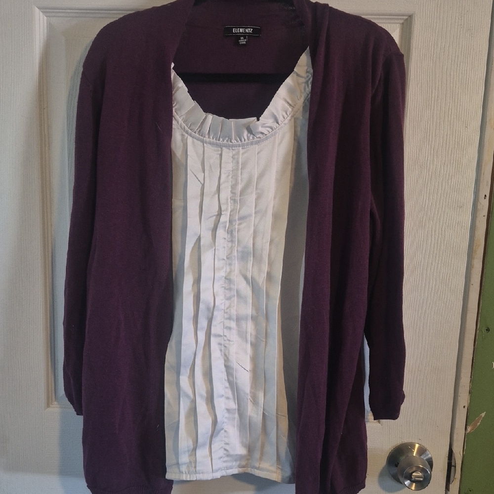 Elementz Deep Purple Women's Cardigan